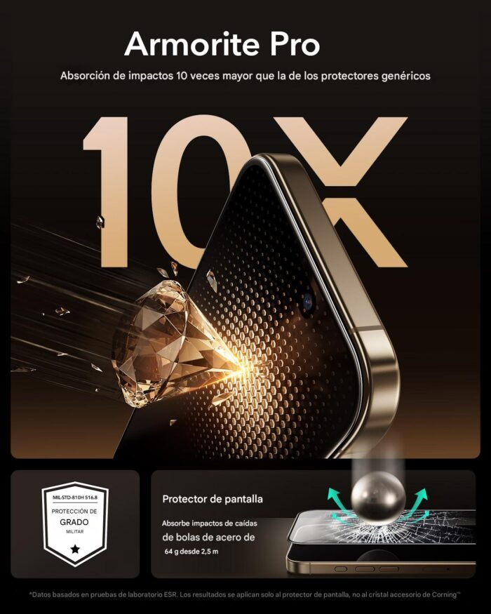 Para iPhone 17 Pro - Vidrio Templado Blindado + Instalador - Imagen 4