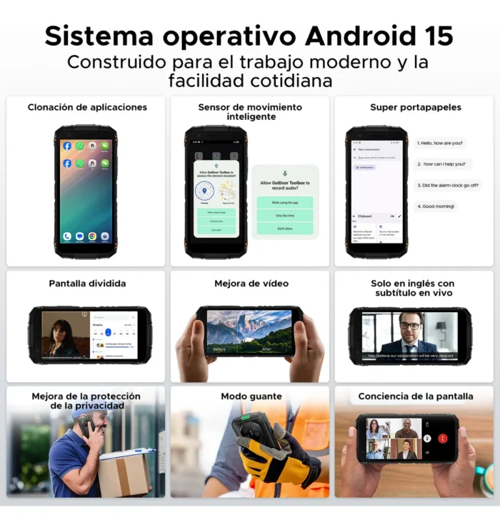 DOOGEE Fire 3 Rugerizado 5.5" Android 15 8.350mAh Compacto - Imagen 4