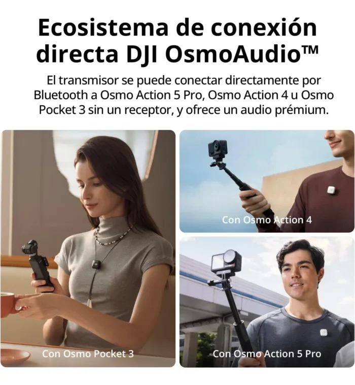 DJI Mic Mini (1 TX + 1 RX) | 1 Microfono y Base de Carga - Imagen 4