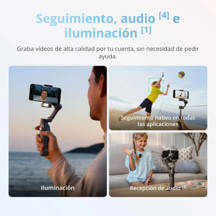 DJI Osmo Mobile 8 Gimbal Estabilizador 360 Modulo IA - Imagen 4