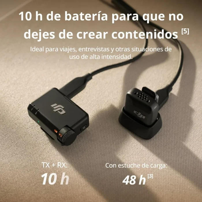 DJI Mic Mini (1 TX + 1 RX) | 1 Microfono y Base de Carga - Imagen 5