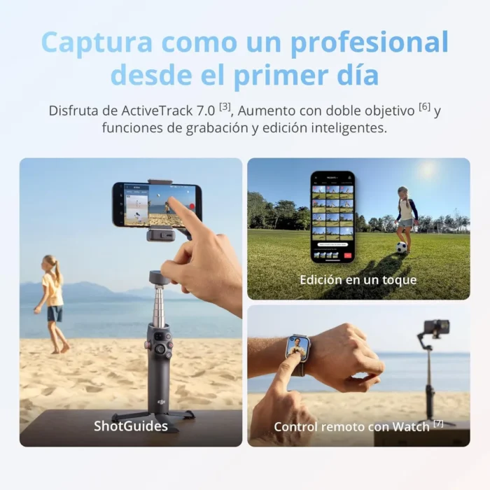 DJI Osmo Mobile 8 Gimbal Estabilizador 360 Modulo IA - Imagen 8