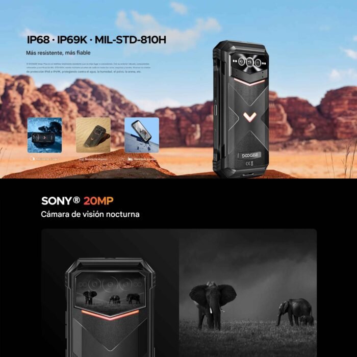 DOOGEE V Max Plus - Batería Monstruo Dura Días Uso Extremo - Imagen 2