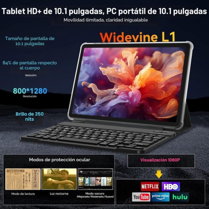 Tablet CWHT G16 - Android 15 Kit Teclado Mouse Lápiz Funda - Imagen 2