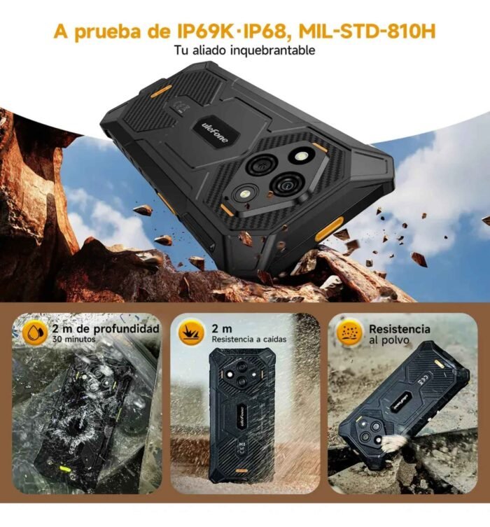 Ulefone RugKing 3 Pro Rugerizado Android 15 Resistente Agua - Imagen 3