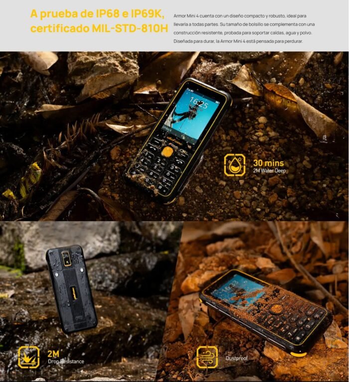 Ulefone Armor Mini 4 Rugerizado 4G Dual SIM Indestructible - Imagen 3