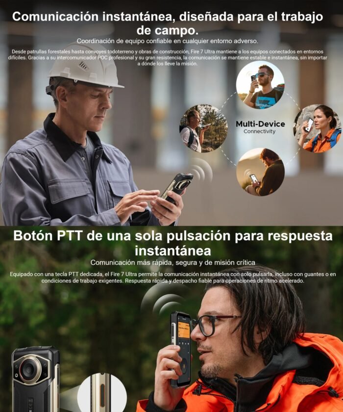 DOOGEE Fire 7 Ultra 5G Intercomunicador POC Altavoz 125dB - Imagen 3