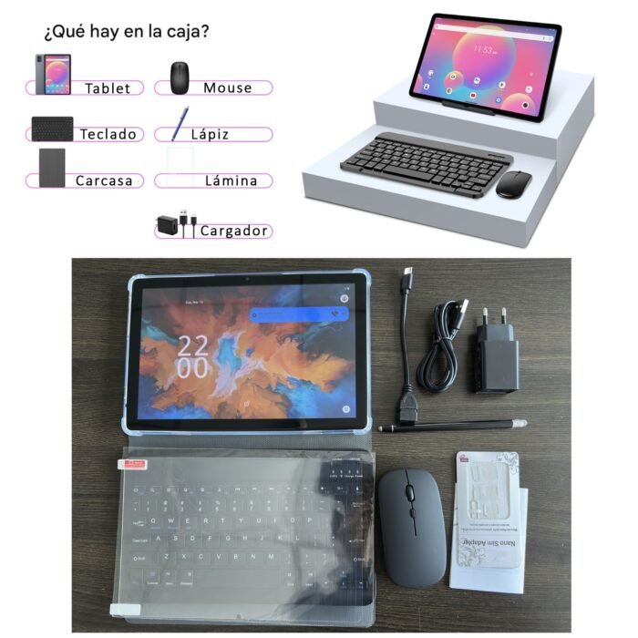 Tablet CWHT G16 - Android 15 Kit Teclado Mouse Lápiz Funda - Imagen 3