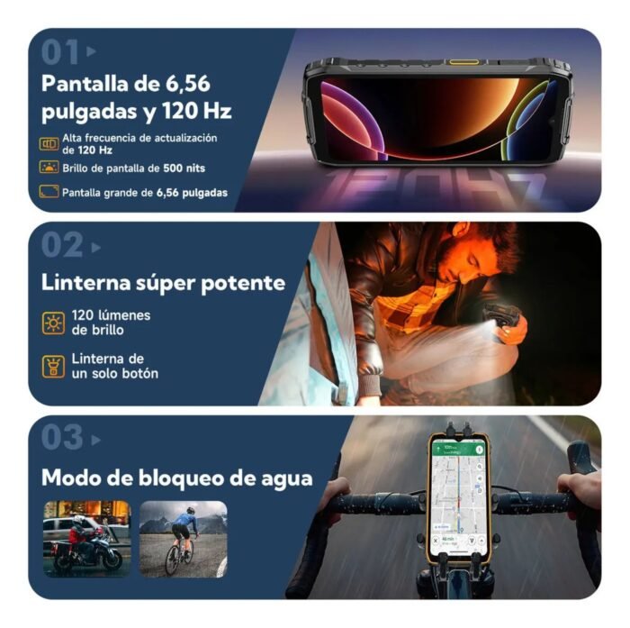 Ulefone RugKing 4 Pro Rugerizado Android Batería Gigante - Imagen 4