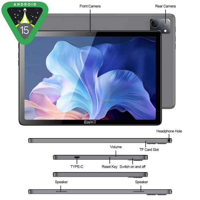 Tablet CWHT G16 - Android 15 Kit Teclado Mouse Lápiz Funda - Imagen 4