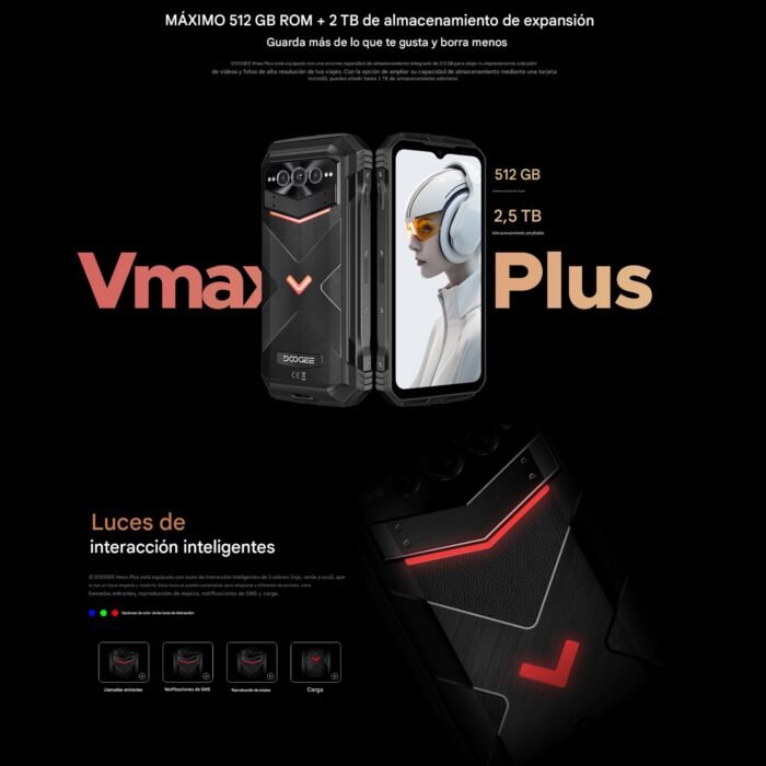 DOOGEE V Max Plus - Batería Monstruo Dura Días Uso Extremo - Imagen 5