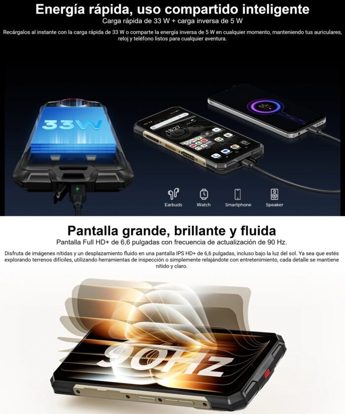DOOGEE Fire 7 Ultra 5G Intercomunicador POC Altavoz 125dB - Imagen 6