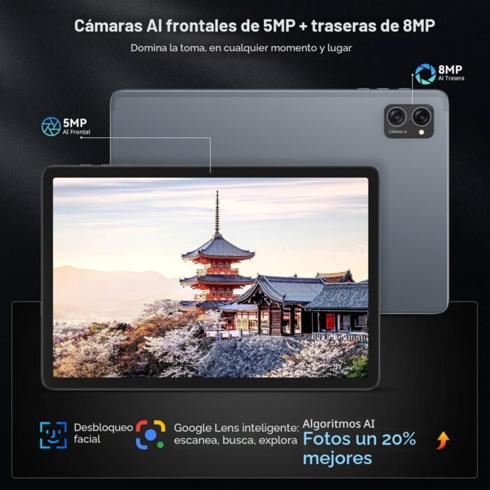 Tablet CWHT G16 - Android 15 Kit Teclado Mouse Lápiz Funda - Imagen 8