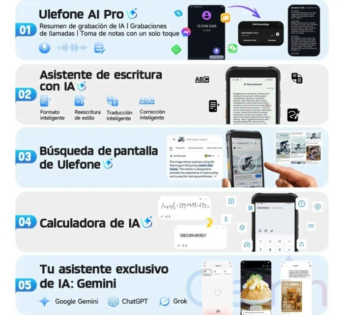 Ulefone RugKing 3 Pro Rugerizado Android 15 Resistente Agua - Imagen 9