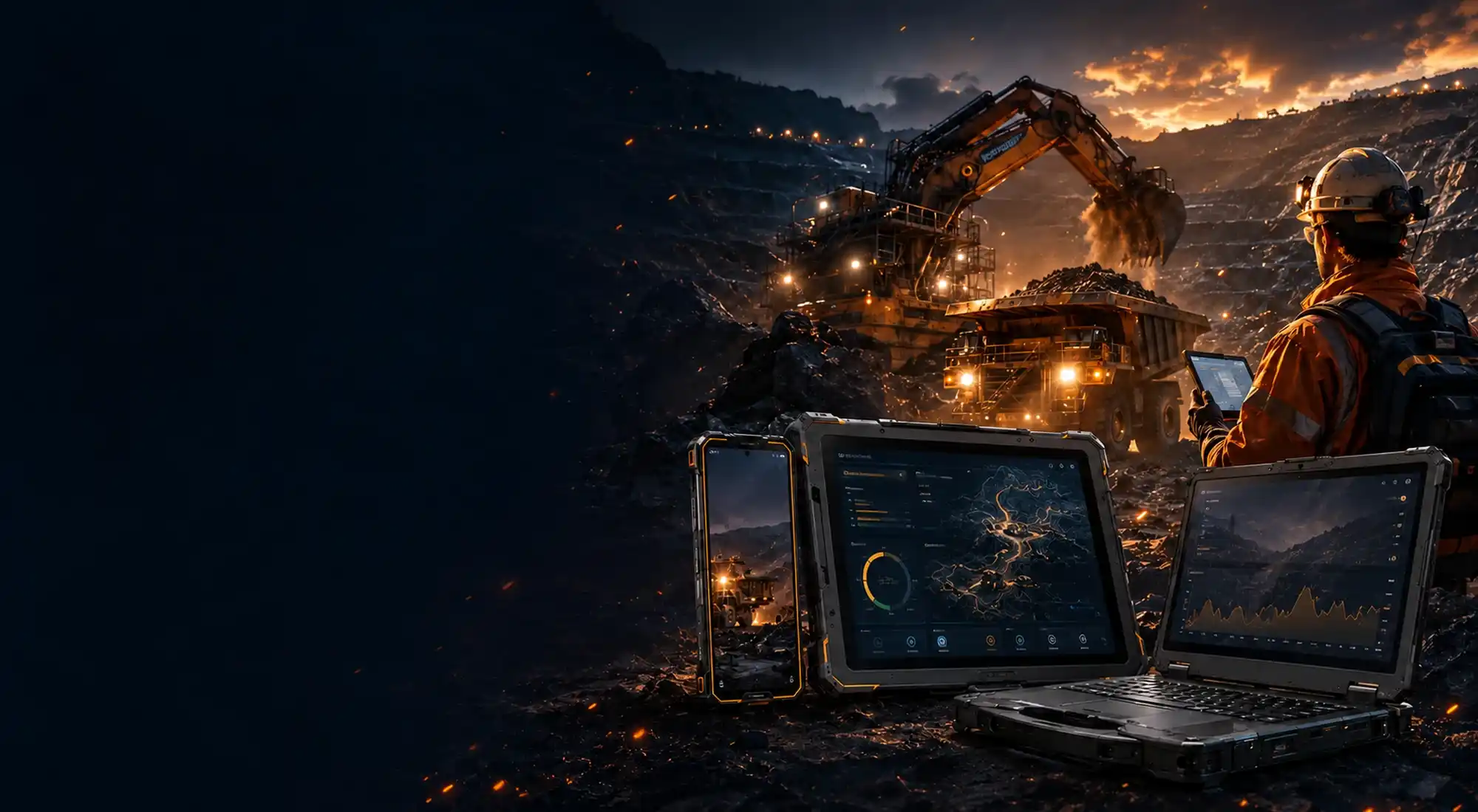 Tecnología rugged para minería, construcción, logística, agricultura y trabajo en faena en Chile