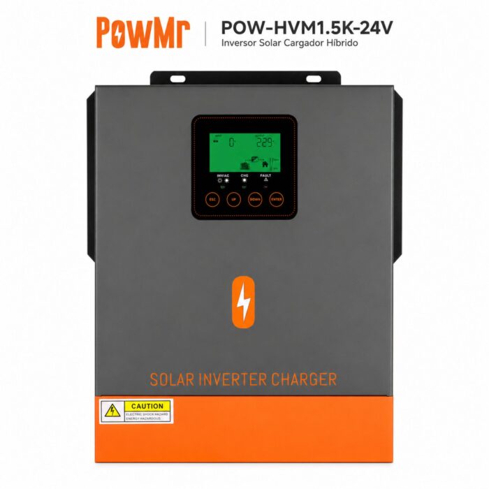 Inversor Solar H&iacute;brido PowMr 1500W 24V - Imagen 2