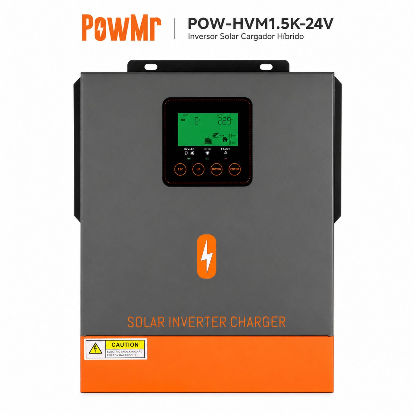 1 Inversor Solar Híbrido PowMr 1500W 24V - Imagen 1