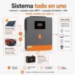 Inversor Solar Híbrido PowMr 6200W 48V - Imagen 3