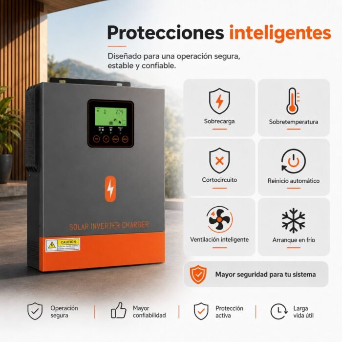 Inversor Solar Híbrido PowMr 3000W 24V - Imagen 4
