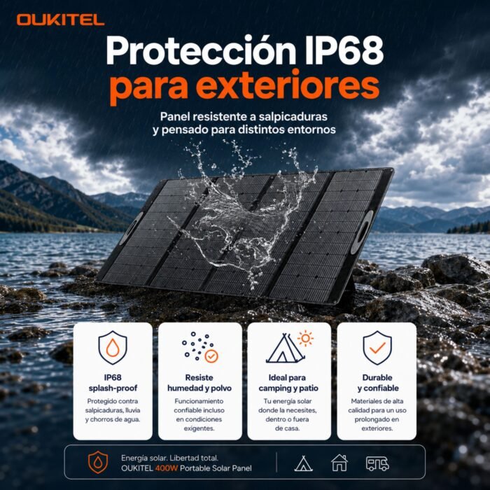 Panel Solar Portátil OUKITEL 400W - Imagen 5