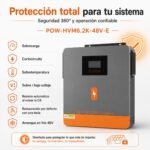 Inversor Solar Híbrido PowMr 6200W 48V - Imagen 7
