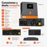 Inversor Solar Híbrido PowMr 6200W 48V - Imagen 8