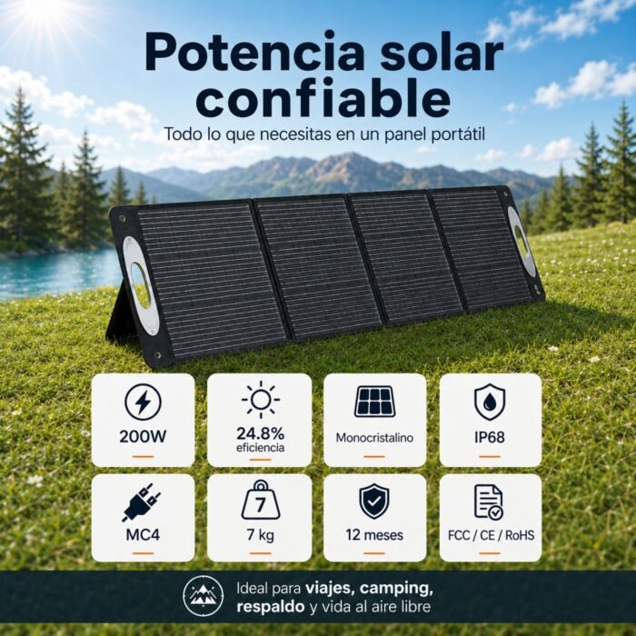 Panel Solar Portátil OUKITEL 200W - Imagen 10
