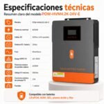 Inversor Solar Híbrido PowMr 4200W 24V - Imagen 10
