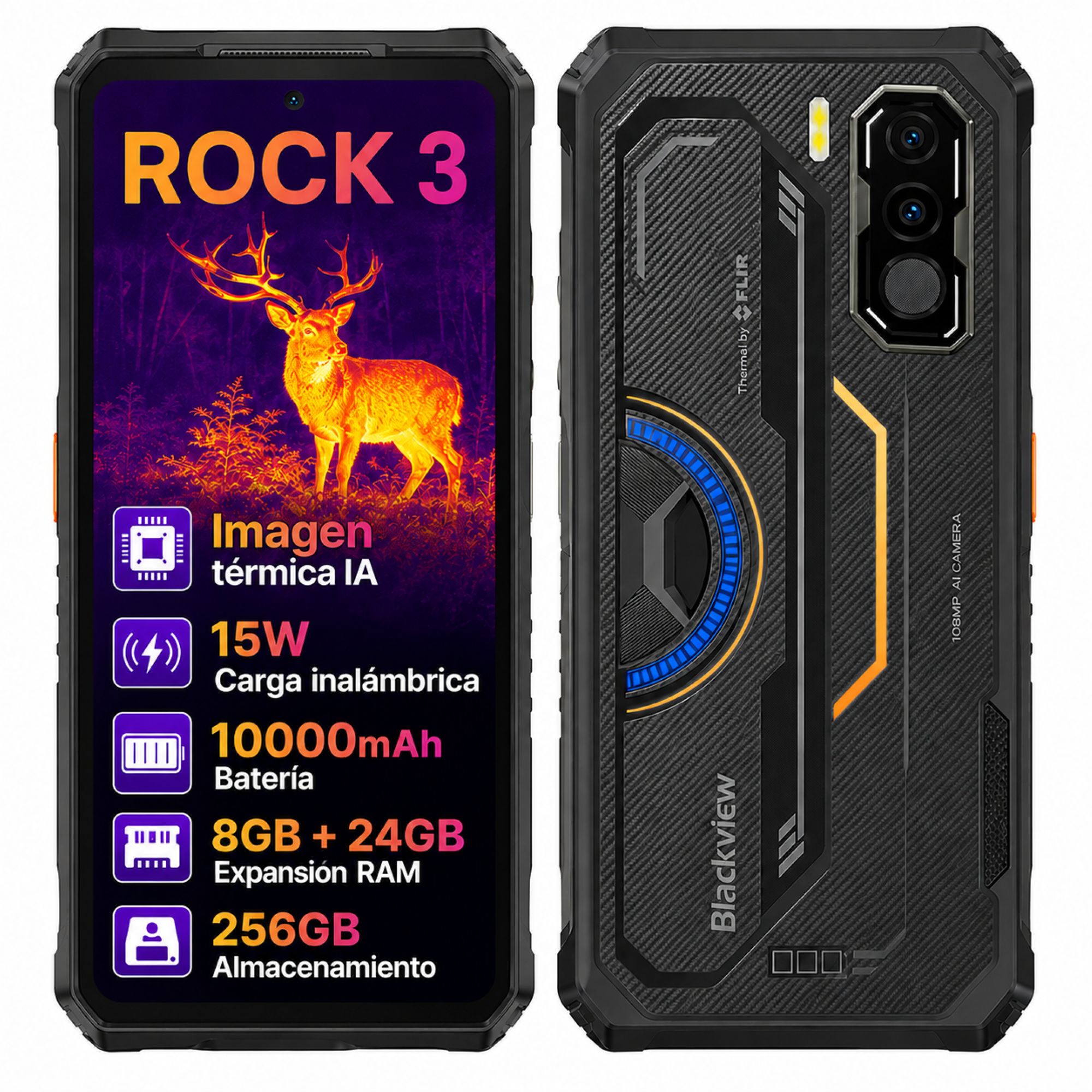 Celular Rugged con Cámara Térmica