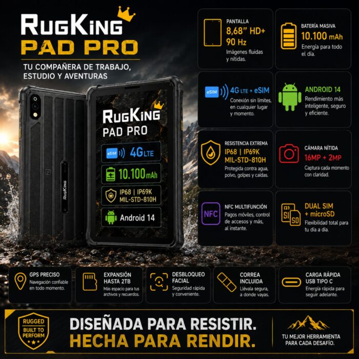 ULEFONE RugKing Pad Pro - Imagen 2