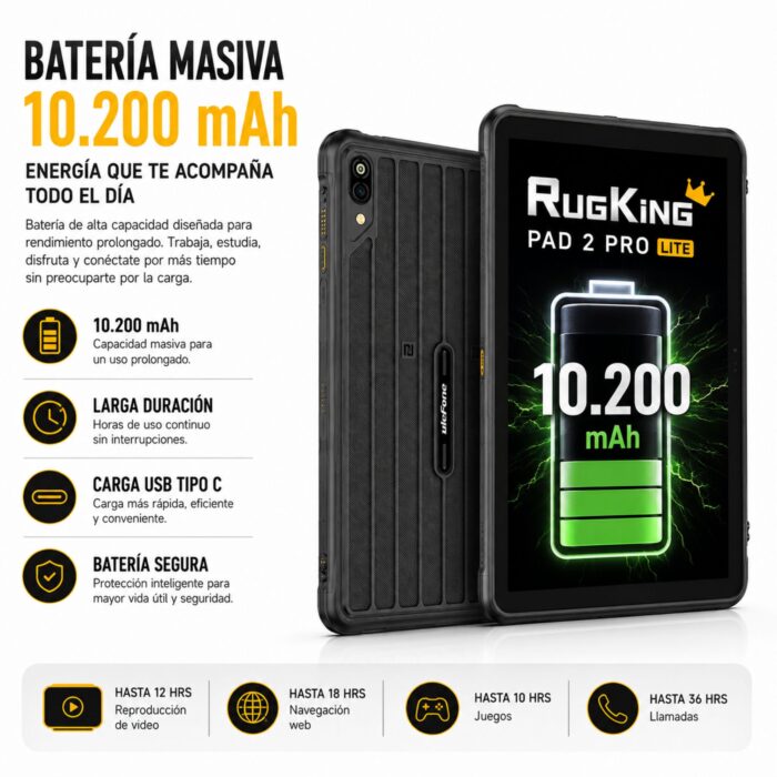 ULEFONE RugKing Pad 2 Pro Lite - Imagen 6